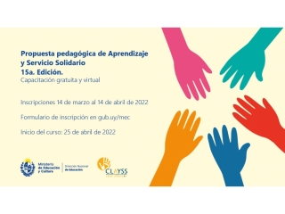 Inscripciones abiertas | 15ma. Edición del Curso sobre la Pedagogía del Aprendizaje y Servicio Solidario 